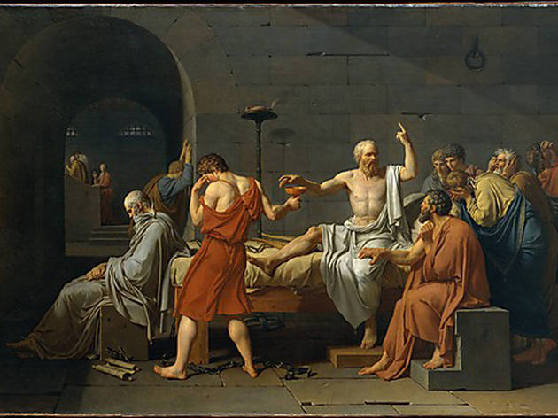 Jacques-Louis David, The Death of Socrates (1787) Jacques-Louis David, The Death of Socrates (1787)