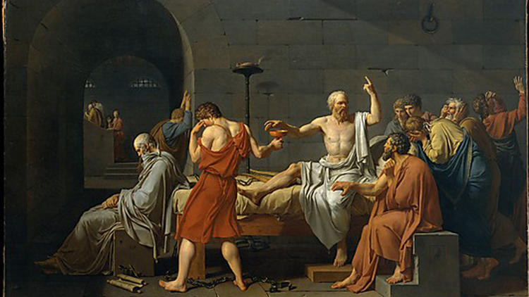 Jacques-Louis David, The Death of Socrates (1787)