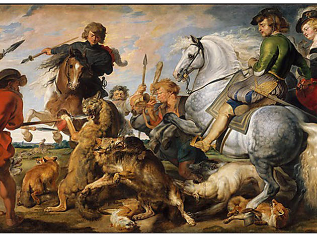 Peter Paul Rubens and workshop, Wolf and Fox Hunt (c. 1615-21) Peter Paul Rubens and workshop, Wolf and Fox Hunt (c. 1615-21)