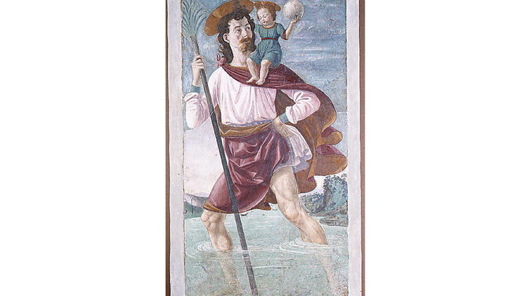 Domenico Ghirlandaio, Saint Christopher and the Infant Christ (1472-75)