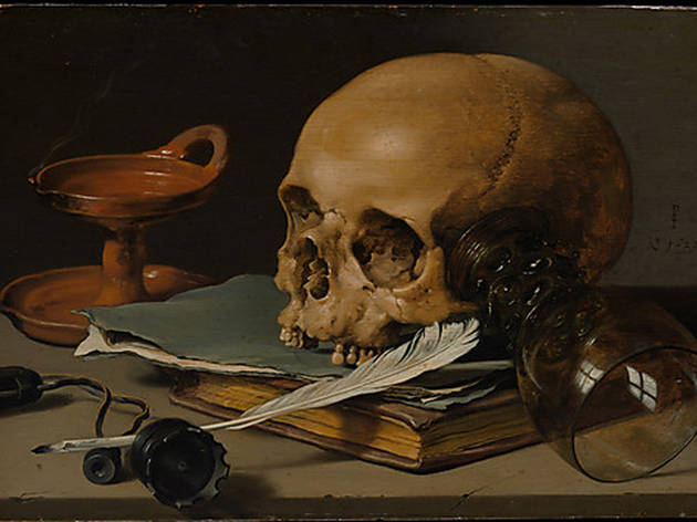 Pieter Claesz, Still Life with a Skull and a Writing Quill (1628) Pieter Claesz, Still Life with a Skull and a Writing Quill (1628)