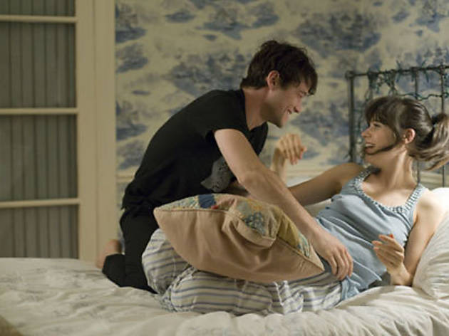 THE PAJAMA GAME Gordon-Levitt and Deschanel slip into something more... THE PAJAMA GAME Gordon-Levitt and Deschanel slip into something more comfortable.