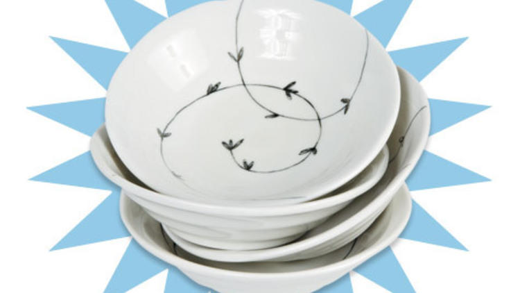 Set of four Miya Japanese ceramic bowls, $17 (originally $24), at Random Accessories