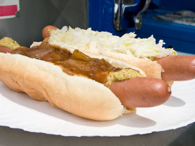 Dominicks Hot Dog Truck Restaurants In Queens New York