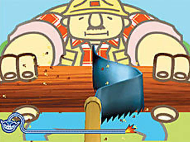 SEE SAW Playing lumberjack is one of the easier challenges in Wario Ware:... SEE SAW Playing lumberjack is one of the easier challenges in Wario Ware: Smooth Moves.