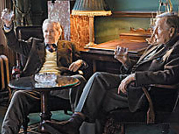 GOLDEN OLDIES O'Toole, left, and Phillips toast to the past GOLDEN OLDIES O'Toole, left, and Phillips toast to the past.