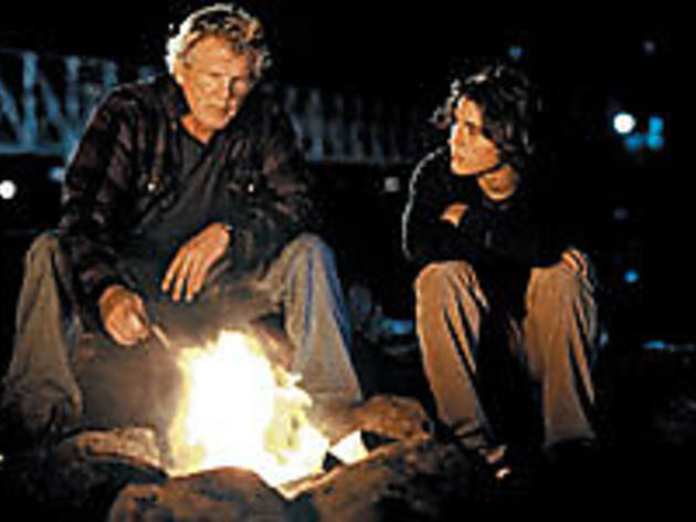 FLAMED OUT Nolte, left, and Morgan trade campfire tales FLAMED OUT Nolte, left, and Morgan trade campfire tales.