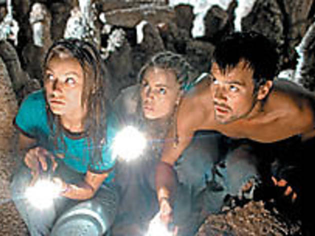 SPELUNKHEADS Wilde, George and Duhamel, from left, should have gone to Disney... SPELUNKHEADS Wilde, George and Duhamel, from left, should have gone to Disney World.