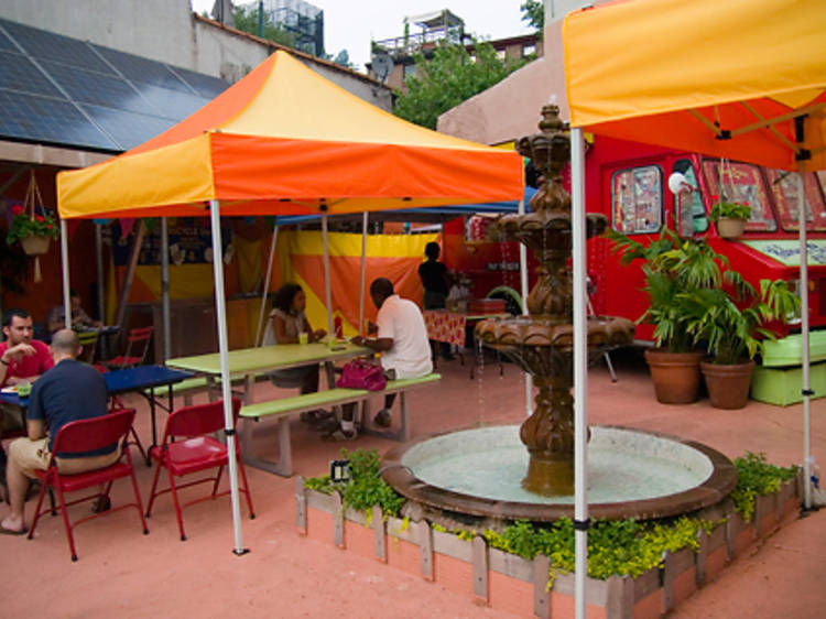 Watch movies outdoors at Habana Outpost