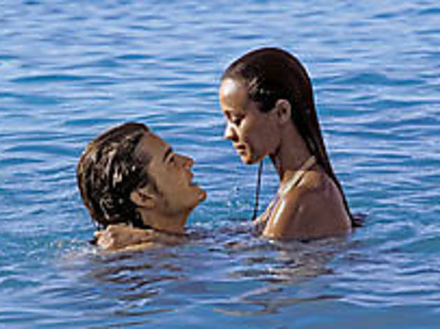 MAKING WAVES Bloom and Saldana enjoy a secret dip MAKING WAVES Bloom and Saldana enjoy a secret dip.