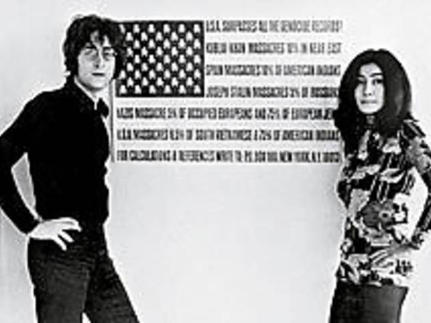 POP STARS AND STRIPES Lenon and Ono make a statement POP STARS AND STRIPES Lenon and Ono make a statement.