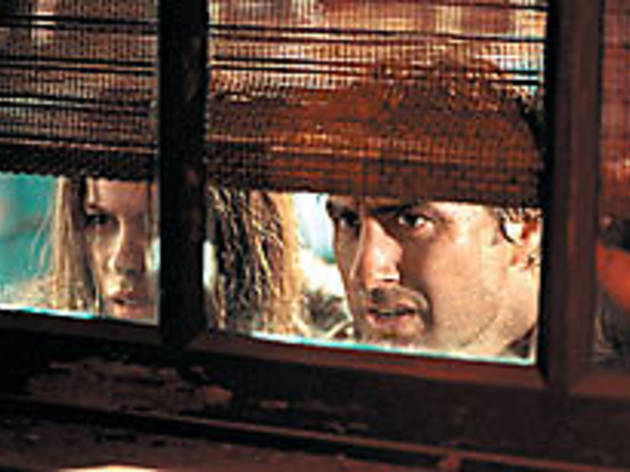 SNEAK PEEKS Beckinsale and Wilson peer out of their prison SNEAK PEEKS Beckinsale and Wilson peer out of their prison.