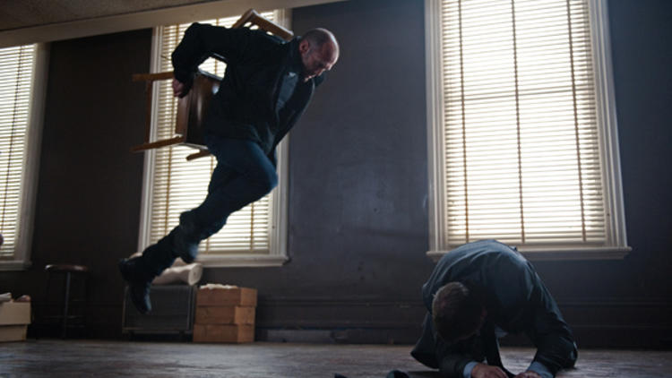 Jason Statham, left, in Killer Elite