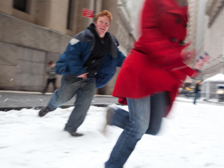 Play freeze tag among Wall Street's towering financial institutions