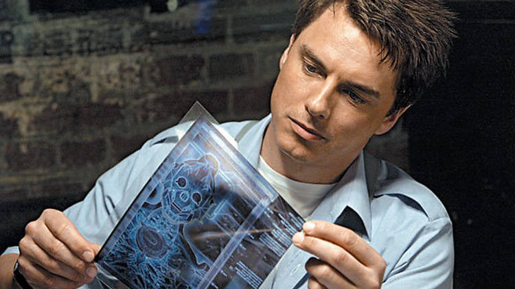 UNDER THE SKIN Barrowman scrutinizesan alien X-ray.