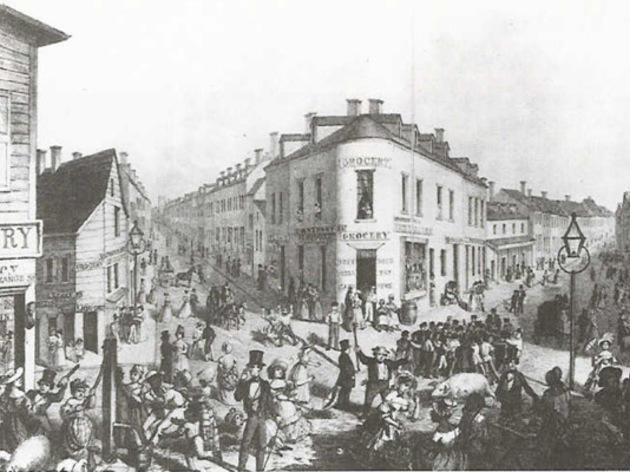 Five Points 1840s Drawing Five Points 1840s Drawing
