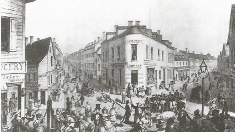 Five Points 1840s Drawing