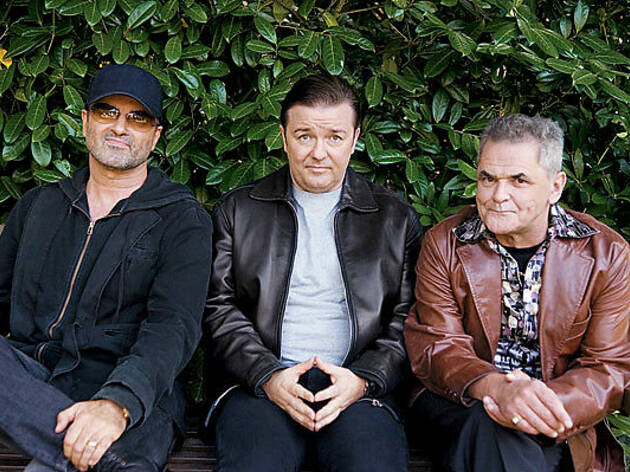 PARKLIFE Gervais, center, gets caught between George Michael and Gerard Kelly... PARKLIFE Gervais, center, gets caught between George Michael and Gerard Kelly at a cruising spot.