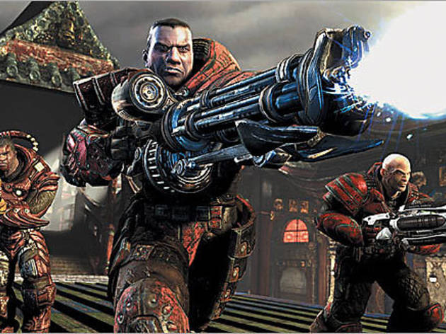 SAY HELLO TO HIS LITTLE FRIEND UT3's minigun is a force to be reckoned with SAY HELLO TO HIS LITTLE FRIEND UT3's minigun is a force to be reckoned with.