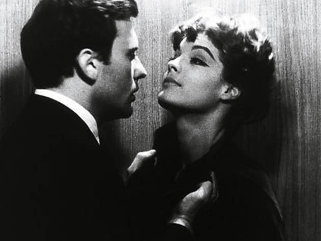 LOVE IN AN ELEVATOR Trintignant and Schneider are going up LOVE IN AN ELEVATOR Trintignant and Schneider are going up.