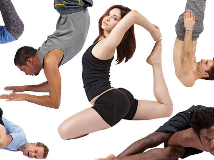 Six hot yogis