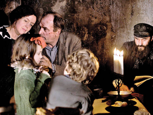 A Jewish family seeks shelter underground in In Darkness A Jewish family seeks shelter underground in In Darkness