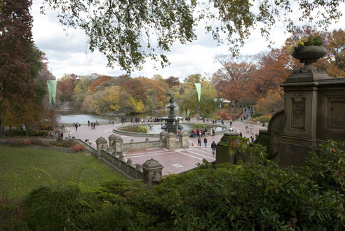 Central Park, Bethesda Fountain  Attractions in Central Park, New York