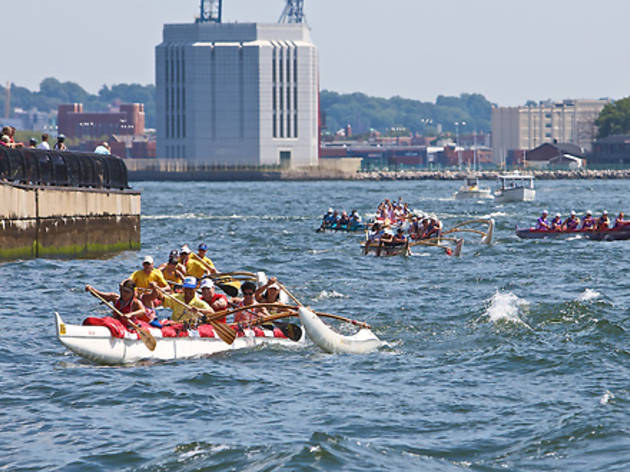Watch a race around the harbor and fete the winners at a luau Watch a race around the harbor and fete the winners at a luau