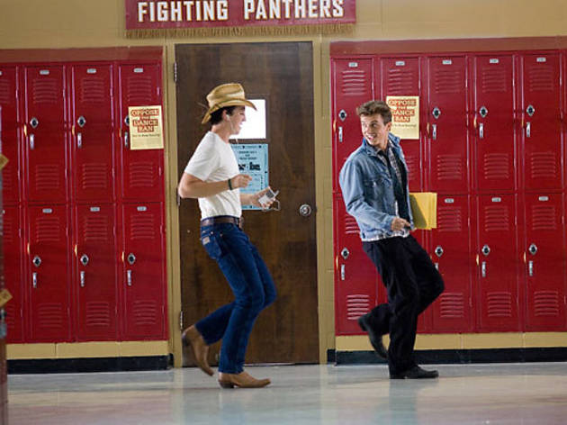 Miles Teller, left, and Kenny Wormald in Footloose Miles Teller, left, and Kenny Wormald in Footloose