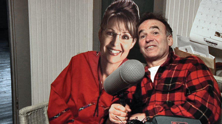 "Sarah Palin" and Nick Broomfield in Sarah Palin: You Betcha!