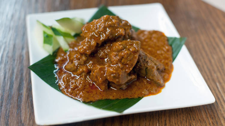 Beef rendang at Nyonya