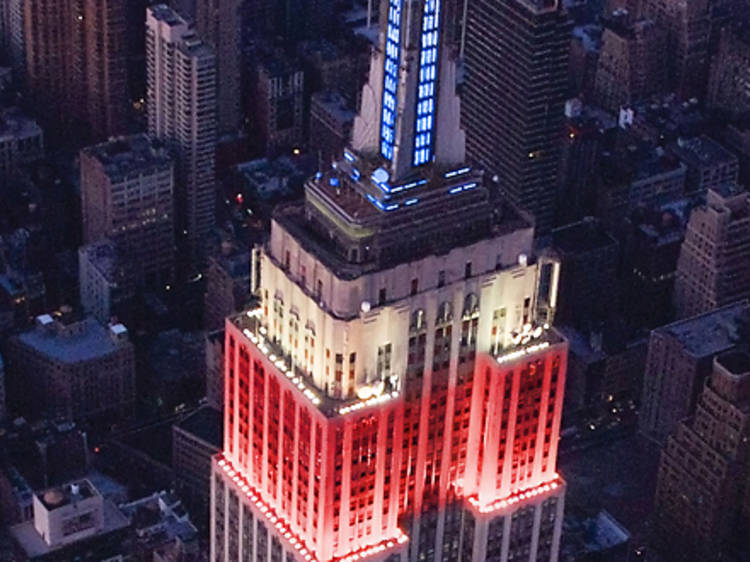 "Elf" screening at Empire State Building