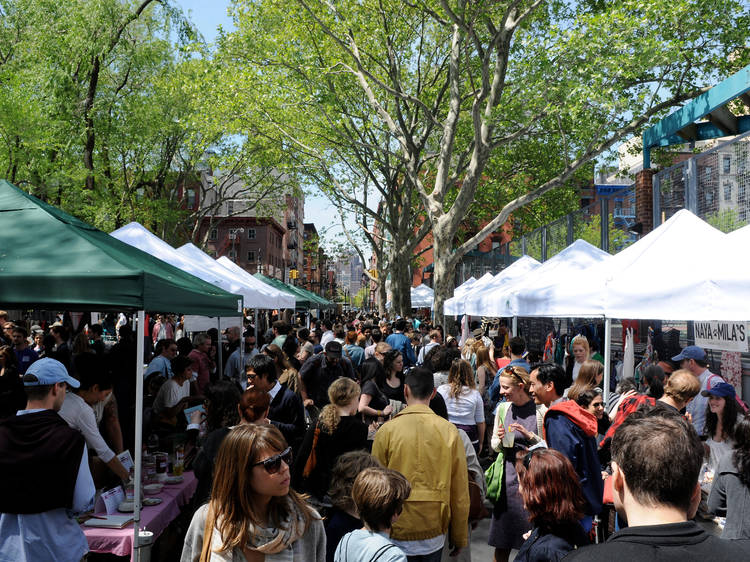 Shop and eat outside at the Hester Street Fair