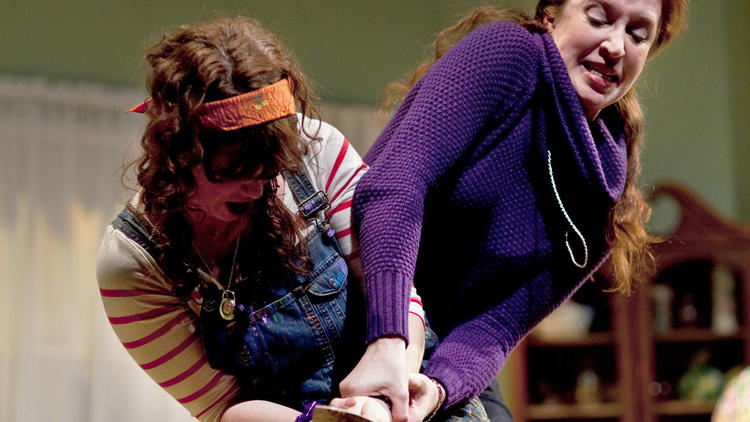 Kelly Strandemo and Leigh Williams in Thirds at the Lion Theatre (Theatre Row)