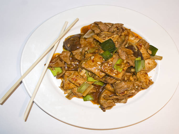 Chilled noodles with spicy sesame vinaigrette at Szechuan Gourmet