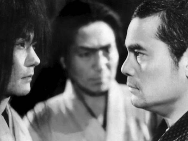 FACE/OFF Susumu Fujita, right, stares down his opponent in Sanshiro Sugata,... FACE/OFF Susumu Fujita, right, stares down his opponent in Sanshiro Sugata, Part II.