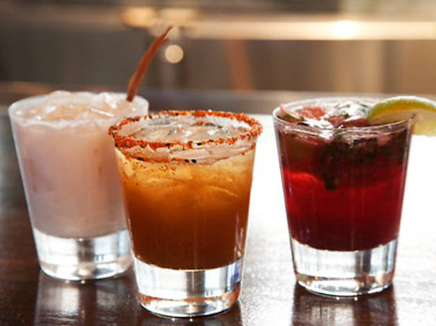 Three drinks from La Biblioteca Three drinks from La Biblioteca