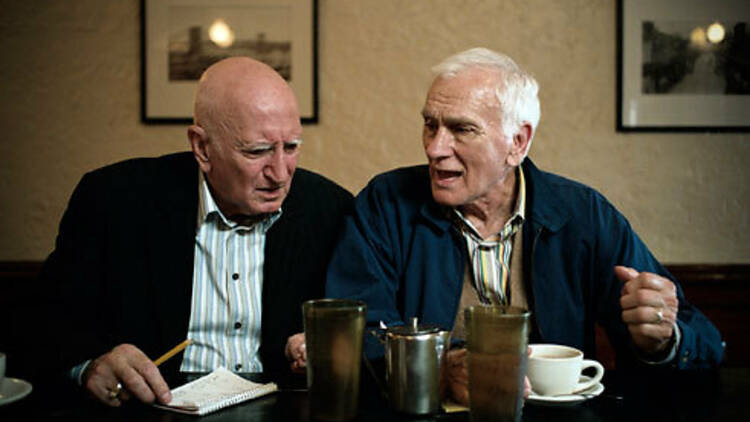 NO CITY FOR OLD MEN Chianese, left, and Latessa moan about their changing metropolis.