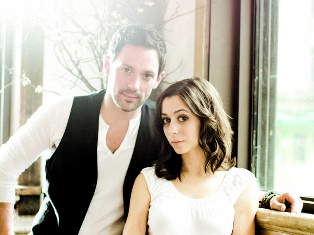 Steve Kazee and Cristin Milioti of Once Steve Kazee and Cristin Milioti of Once
