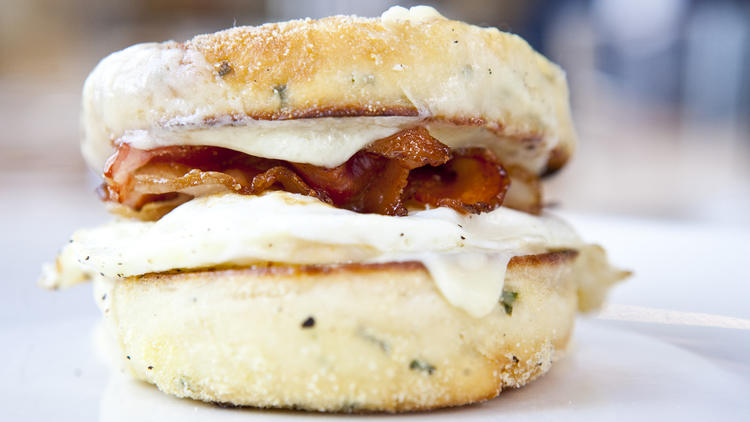 English Muffin Breakfast Sandwiches - Julias Simply Southern