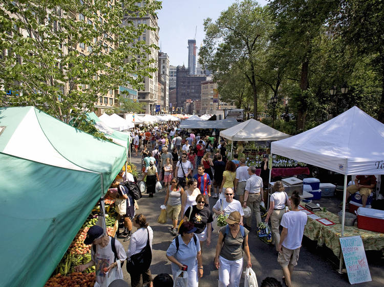 Fill up on free samples at the Union Square Greenmarket