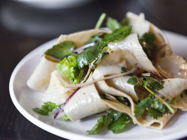 Tofu ribbon salad at Yunnan Kitchen