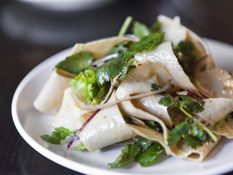 Tofu ribbon salad at Yunnan Kitchen