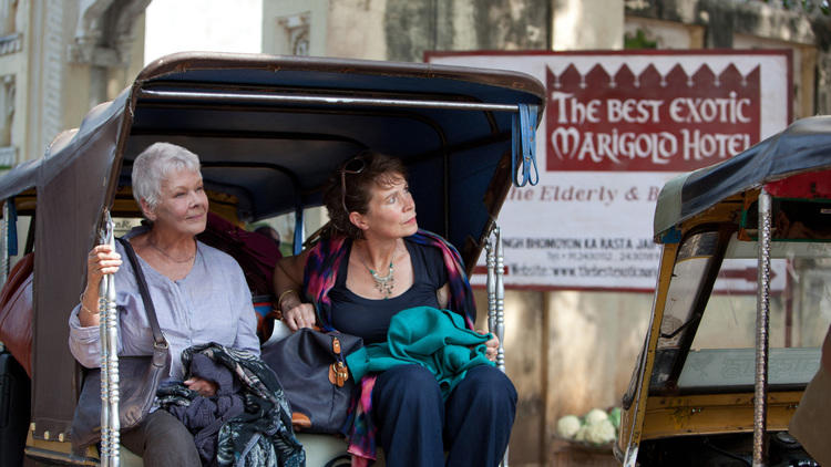 Dame Judi Dench, left, and Celia Imrie in The Best Exotic Marigold Hotel