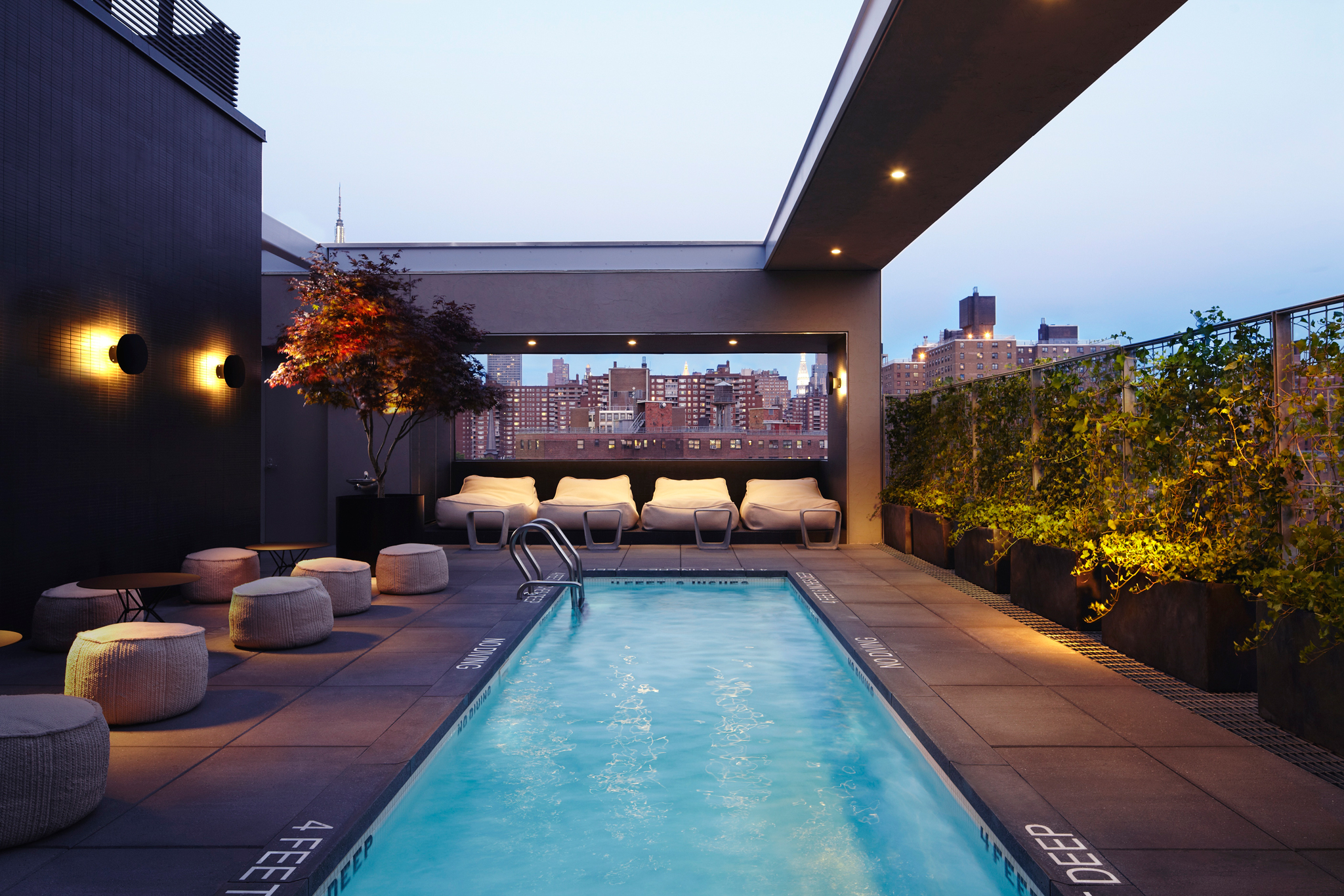 Rooftop pools at NYC hotels open to the public in NYC