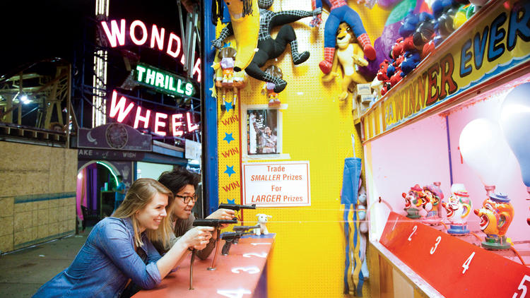 Go for a thrill ride at Coney Island