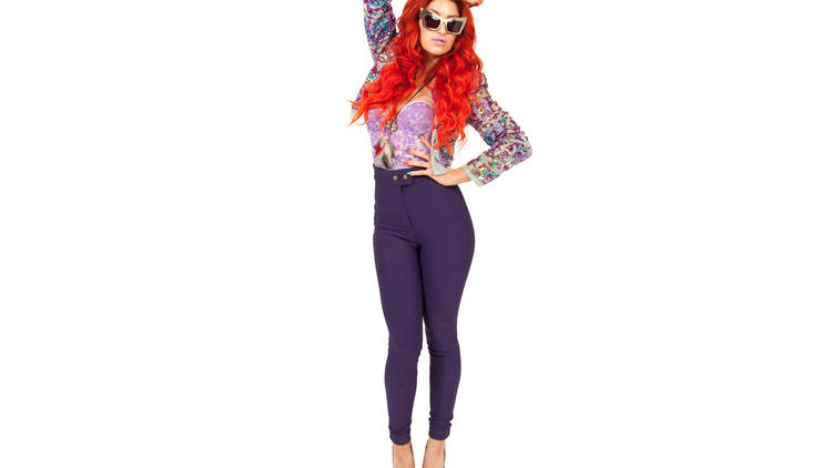 Neon Hitch: Leopard Print Tights