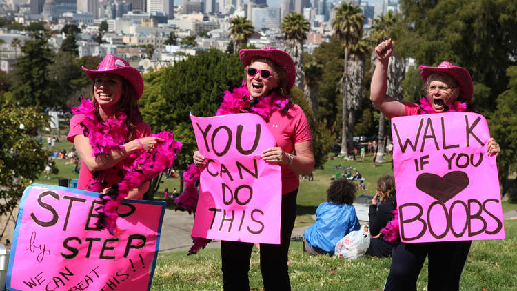 Participants at the 2010 Avon Walk for Breast Cancer in Pink Ribbons, Inc.