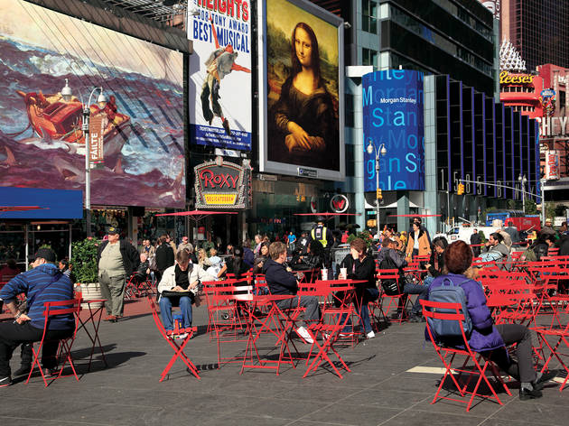 Times Square seating Times Square