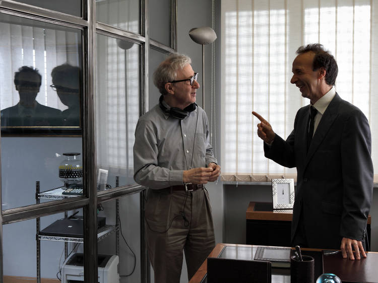 Woody Allen, left, and Roberto Benigni in To Rome with Love